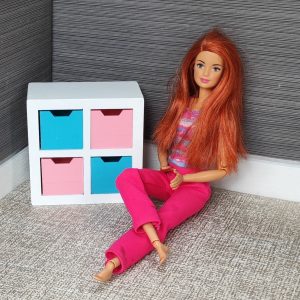 barbie dollhouse storage cube 1 6 scale