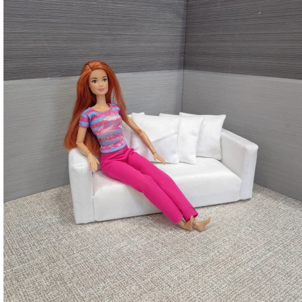 6th scale sofa for dollhouse furniture