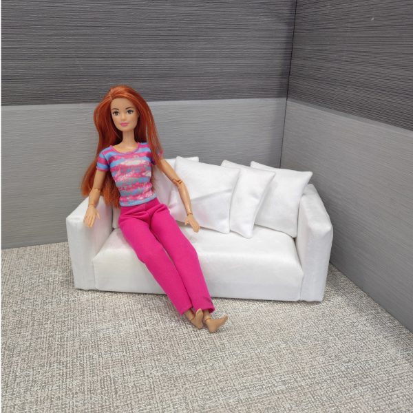 6th scale sofa for dollhouse furniture