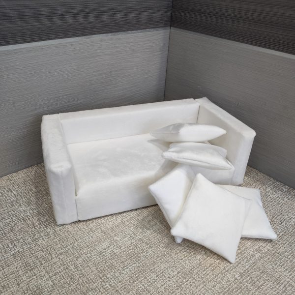 6th scale sofa for dollhouse furniture